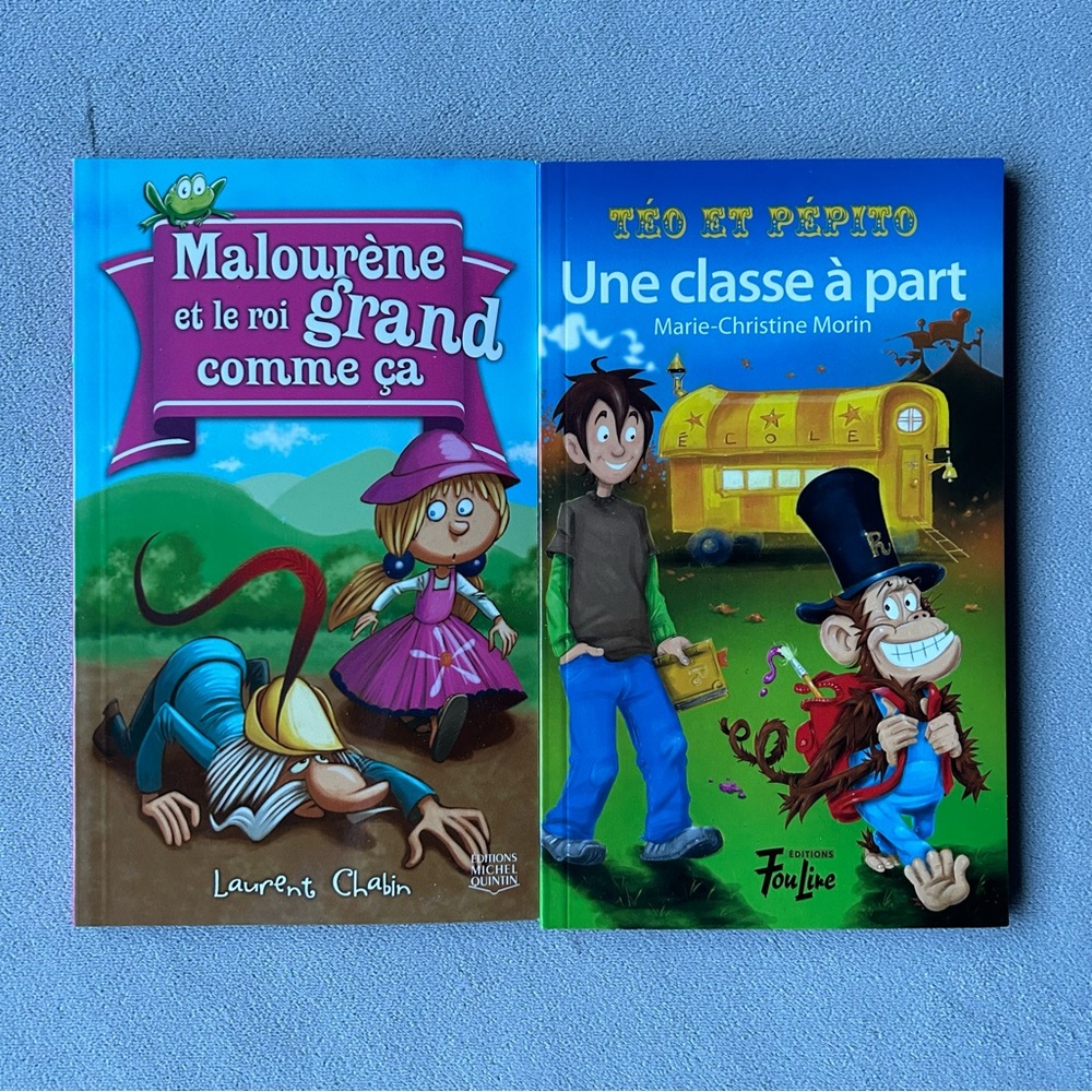 FRENCH ~ Set of 2 ~ Junior Novels ~ Learn to Read